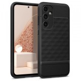 Husa pentru Samsung Galaxy S23 FE S711, Spigen, Caseology Parallax, Neagra Mata