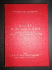 Norme de protectie a muncii pentru activitatea de transporturi si reparatii auto