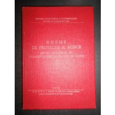 Norme de protectie a muncii pentru activitatea de transporturi si reparatii auto