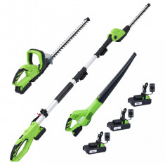 Set unelte electrice fara fir, 3 piese, cu &amp;icirc;ncarcatoare&amp;amp;baterii GartenMobel Dekor foto