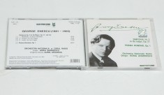 George Enescu - Simfonia Nr. 3 , Poema Rom&acirc;nă - CD audio original NOU
