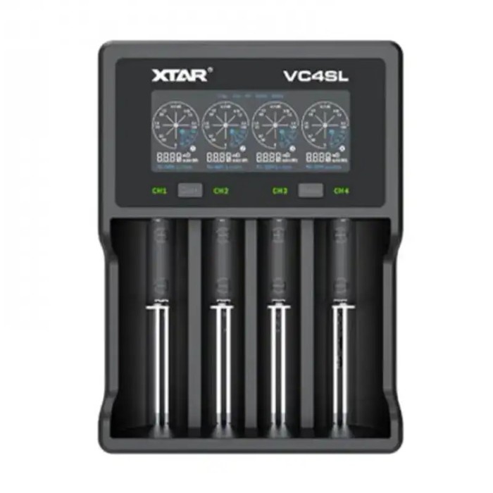 Incarcator universal LI-ION NI-MH NI-CD 1-4buc QC3.0 ecran LCD USB XTAR VC4SL