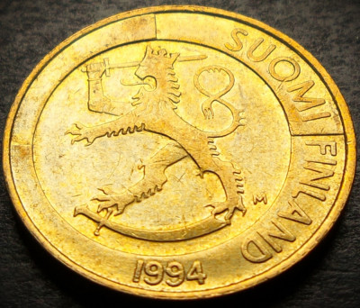 Moneda 1 MARKKA - FINLANDA, anul 1994 * cod 4279 E foto