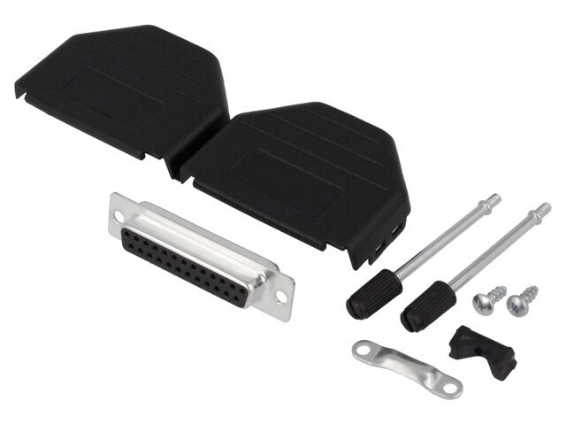 Mufă Mamă D-Sub 25 PIN pentru Lipire - Set Complet