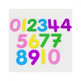 Set 14 numere translucide Curcubeu pentru tablete si mese luminoase, Tickit