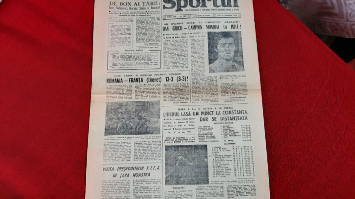 Ziar Sportul 28 10 1974