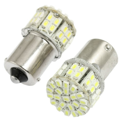 Bec 50 Led SMD O Faza BA15S TV Alb 24V Cod 10R-05 8907 180321-6 foto