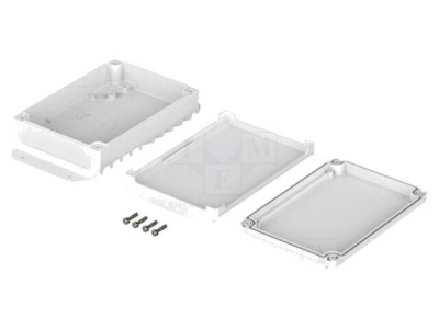 Carcasă desktop BOPLA BoVersa albă 120x216x55 mm IP66/IP68 foto