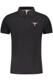 Cumpara ieftin Esercito Tricou polo barbati, din bumbac, cu mini logo, Regular fit, Negru, M