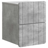 vidaXL Dulap de noapte suspendat cu sertar Gri Beton 33 x 34,5 x 43 cm 898301