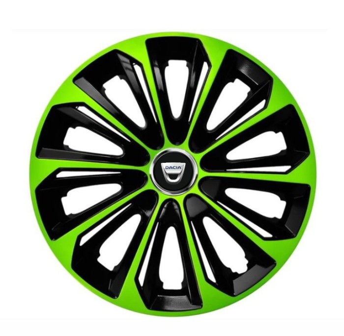 Set 4 capace roti Extra strong green R16 pentru gama auto Dacia