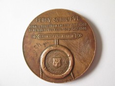 Rara! Medalia Petru Schiopul-Cronica lui Azarie-Societ.Numismatica Romana 1909 foto