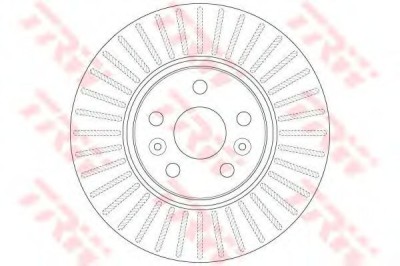 Disc frana RENAULT GRAND SCENIC II (JM0/1) (2004 - 2016) TRW DF6449 foto