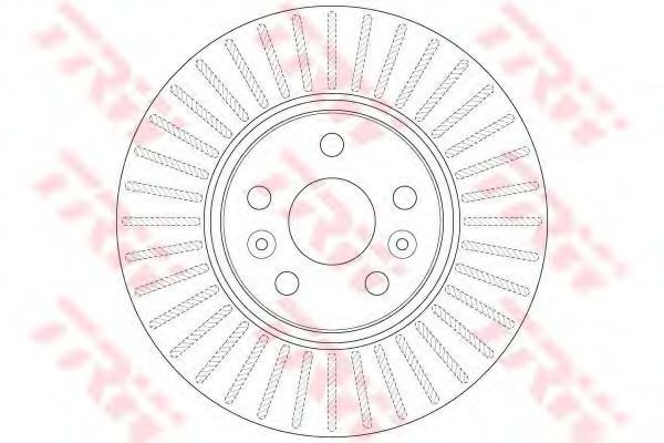 Disc frana RENAULT GRAND SCENIC II (JM0/1) (2004 - 2016) TRW DF6449