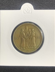 Moneda 20 lei 1930 hora KN kings norton foto