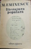 LITERATURA POPULARA - MIHAI EMINESCU