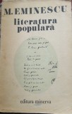 LITERATURĂ POPULARA - MIHAI EMINESCU