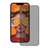 Folie de protectie Ecran Privacy Anank 3X Reinforced pentru Apple iPhone 16e / 14 / 13 Pro / 13, Sticla Securizata, Full Glue, 2.5D