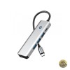 Hub USB-C Tech-Protect HB01 1 x USB-A 3.0 - 2 x USB-A - 1 x USB-C - 1 x HDMI Gri