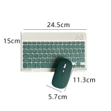 Set Tastatură și Mouse Bluetooth &ndash; Design Slim, Silențios, Re&icirc;ncărcabil, Culoare Verde