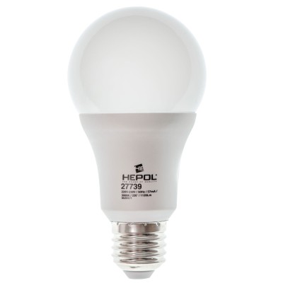 Bec LED Hepol clasic A65 E27 12W 1120lm lumina calda 3000 K, dimabil foto