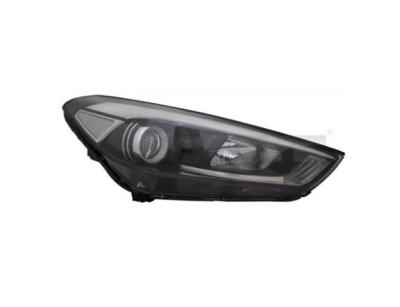 Far HYUNDAI TUCSON (TL), 09.2015-06.2018, partea dreapta, TYC, cu &amp;amp;quot;lumina timp de zi&amp;amp;quot; tip LED; H7+H7+H7+PY21W; electric; cu motor; halogen; foto