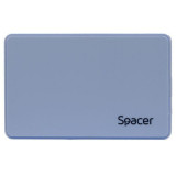 Rack ext. HDD/SSD 2.5&quot; Spacer USB 3.0 albastru