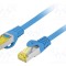 Cablu patch LANBERG RJ45 S/FTP Cat 6a LSZH 5m albastru