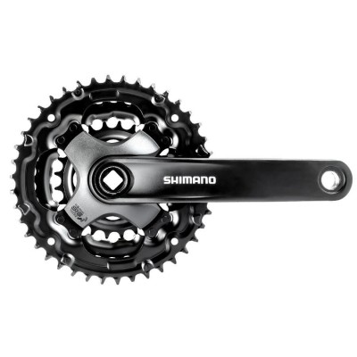 Angrenaj Pedalier Shimano, Fc-Ty301, For Rear - Brat 170 Mm, 3 x 6/7/8 Viteze, 42-34-24T, Negru Ultimate FactoryBikes foto