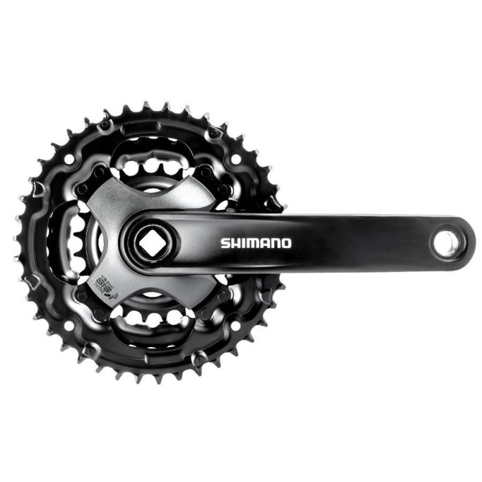 Angrenaj Pedalier Shimano, Fc-Ty301, For Rear - Brat 170 Mm, 3 x 6/7/8 Viteze, 42-34-24T, Negru Ultimate FactoryBikes