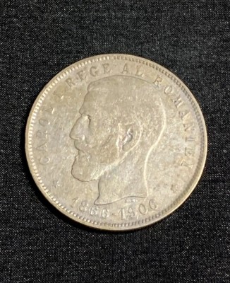 Moneda 5 lei 1906 argint foto
