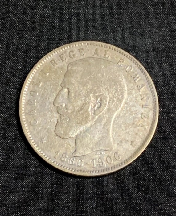 Moneda 5 lei 1906 argint
