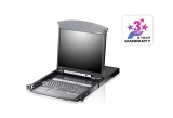 KVM-LCD Aten KL1508AIN-AXA-XG. Diagonala afisajului: 48,3 cm (19 ), Ecran: LCD. Tastatura de tip port: USB, PS 2, Mouse tip de port: USB, PS 2, Video