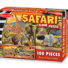 Puzzle de podea Safari Melissa and Doug 100 piese