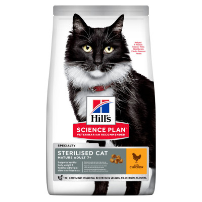 Hill&amp;amp;#039;s Science Plan Feline Mature Adult 7+ Sterilised Cat Chicken 10 kg foto