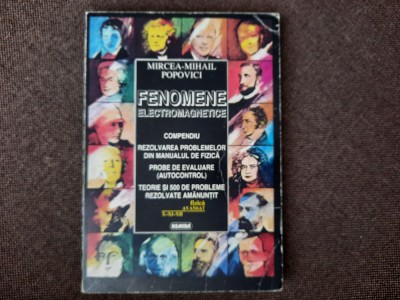 Fenomene Electromagnetice - probleme fizica rezolvate - Mircea-Mihail Popovici foto