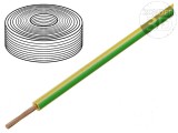 Cablu H07Z-K 25mm2 LSZH galben-verde 100m 450V 750V