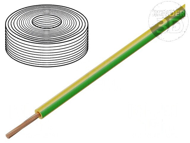 Cablu H07Z-K 25mm2 LSZH galben-verde 100m 450V 750V