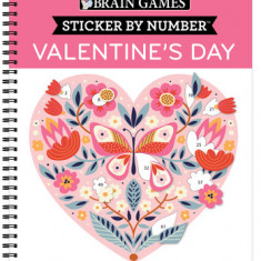 Brain Games - Sticker by Number: Valentine's Day