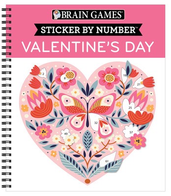Brain Games - Sticker by Number: Valentine&amp;#039;s Day foto