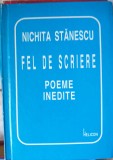 Nichita Stanescu fel de scriere Poeme inedite liliput