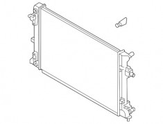 Radiator apa Hyundai Ioniq, 2016-; Kona, 2017- Electric Ev, Cv Automata, Aluminiu/Plastic Brazat, Oem/Oes (Halla/Hannon), OE: 25310k4010; 25310k4060, foto