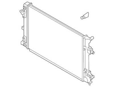 Radiator apa Hyundai Ioniq, 2016-; Kona, 2017- Electric Ev, Cv Automata, Aluminiu/Plastic Brazat, Oem/Oes (Halla/Hannon), OE: 25310k4010; 25310k4060, foto