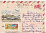 bnk ip URSS 1975 - aviatie - TU-134 pe aeroportul Pulkovo Leningrad - circulat spre Romania
