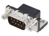 D-Sub 9 PIN soclu tată PCB 90&deg;