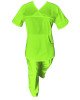 Costum Medical Pe Stil, Verde Lime, Model Sanda - S, 2XL