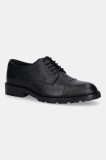 Aldo pantofi de piele FERRUCI culoarea negru, 14134977