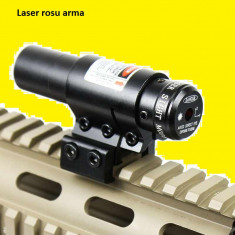 Laser rosu pt arma pusca, airsoft aer comprimat pistol red point dot foto