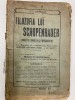 1914 Filozofia lui Schopenhauer Lumea ca vointa si ca reprezentatie C.I.Navarlie