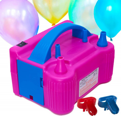 Pompă electrică pentru balon H&amp;#039;s - Set de 7 buc - Mașină de umflat balon - Pompă foto